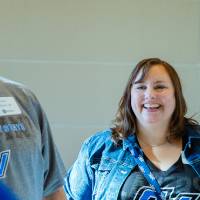 Two alumni at the Laker Legacy Brunch